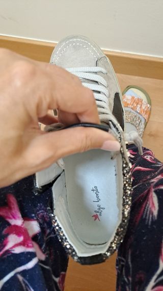 Zapatillas bota efecto desgastado 