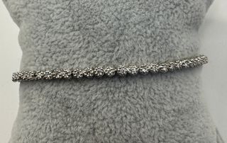 Pulsera riviere de oro 18 kt con diamantes