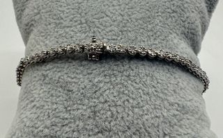 Pulsera riviere de oro 18 kt con diamantes