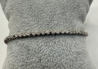 Pulsera riviere de oro 18 kt con diamantes