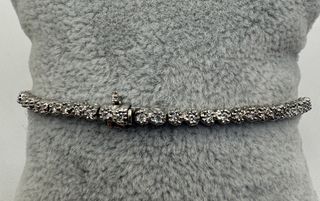 Pulsera riviere de oro 18 kt con diamantes