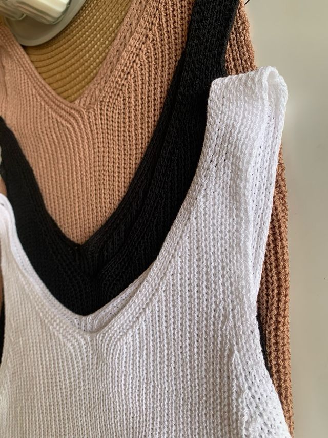 3 tops de hilo talla - XS /Nuevos