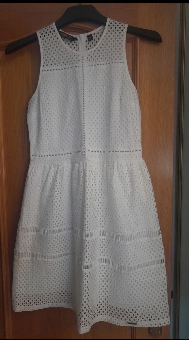 Vestido blanco calado - Talla M