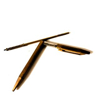 Bolígrafo antiguo PAT dorado