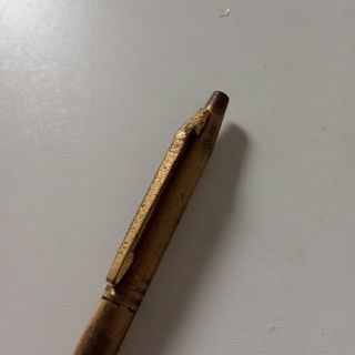 Bolígrafo antiguo PAT dorado