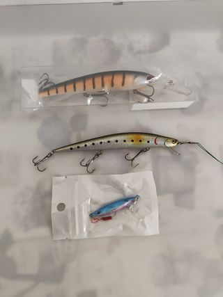  3 Señuelos de Pesca ideal Spinning 