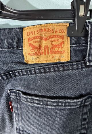 Pantalón Tejano Negro Levis
