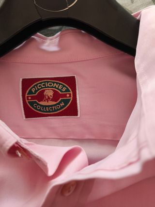 Camisa rosa caballero manga corta