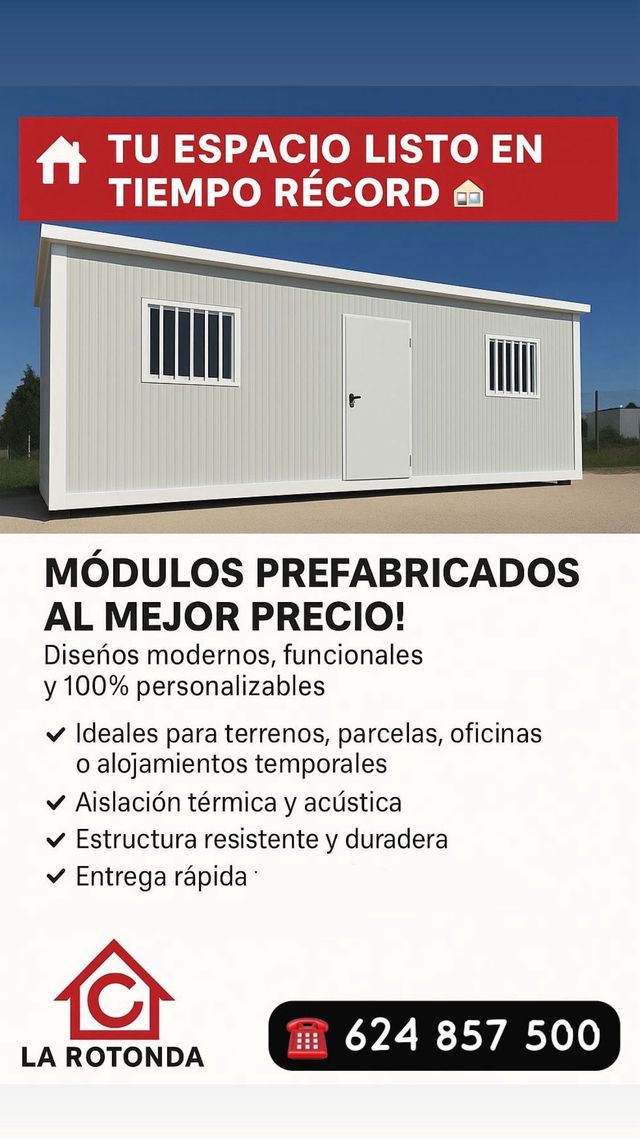 Módulo prefabricado: oficina, almacén