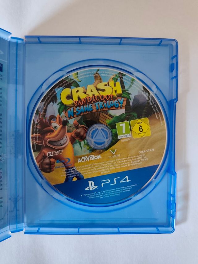 Gioco ps4 Crash Bandicoot N. Sane Trilogy