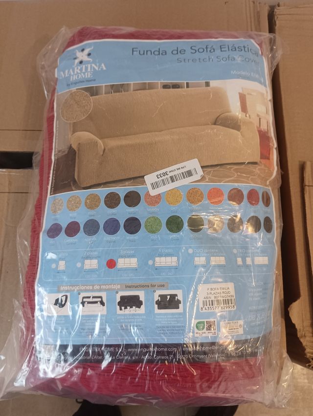 Funda sofá elástica MARTINA HOME beige