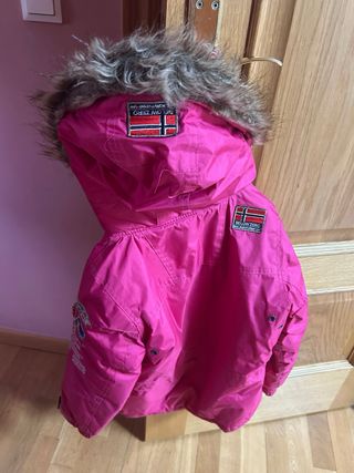 Geographical Norway-Chaqueta Rosa Niña.