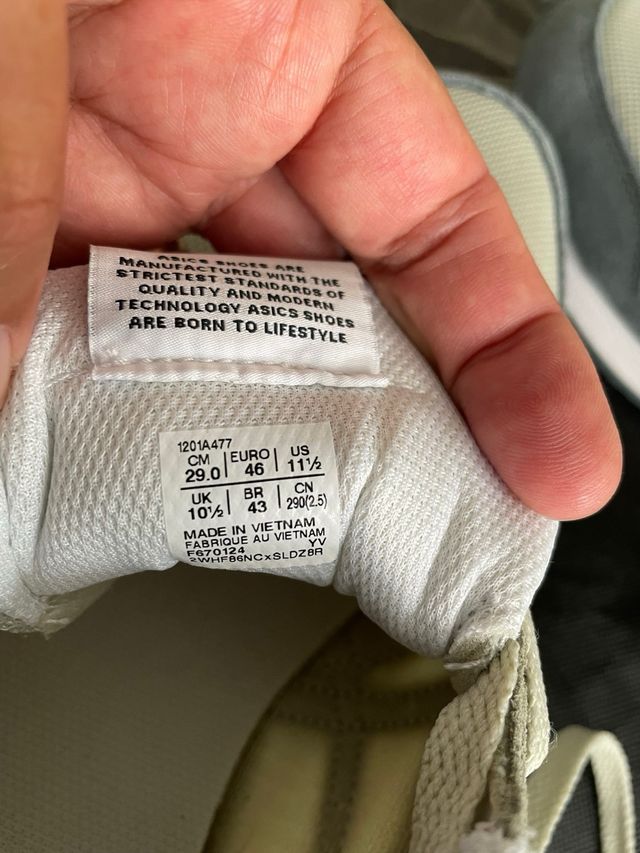 Zapatillas ASICS OrthoLite 46 - Grises