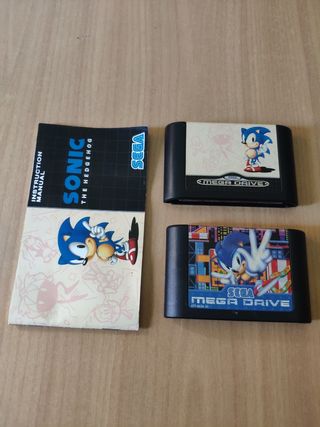 Videojuego Sonic 3 y Sonic Sega Megadrive 