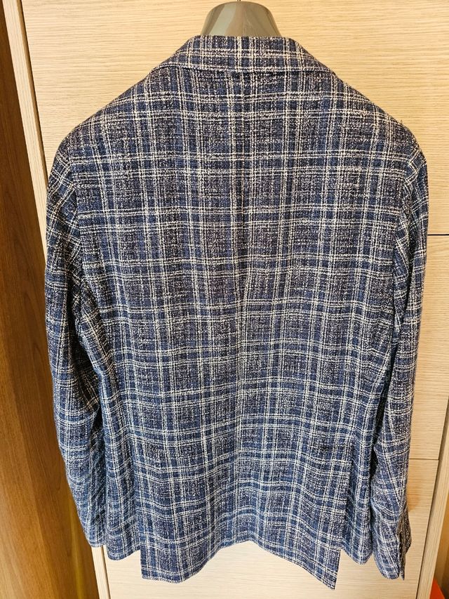 Giacca Manuel Ritz blu a quadri tg.46
