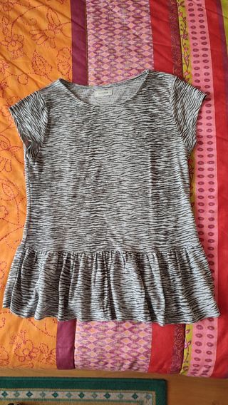 Camiseta Pull&Bear cebra M