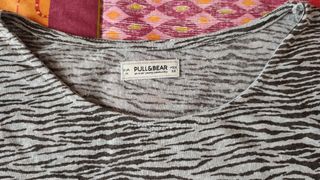 Camiseta Pull&Bear cebra M
