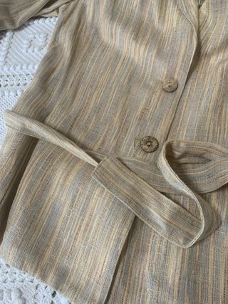 Traje lino beige