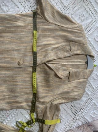 Traje lino beige