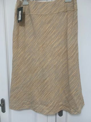 Traje lino beige