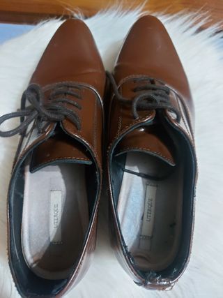 Zapatos Uterqüe marrones plataforma
