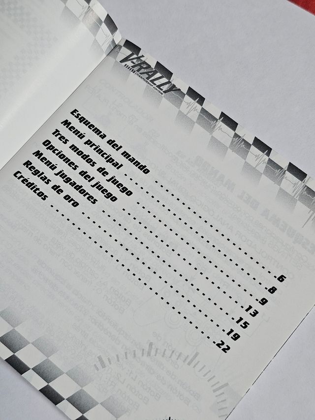 V-Rally & Eagle One: Manual PS1 (PAL España)