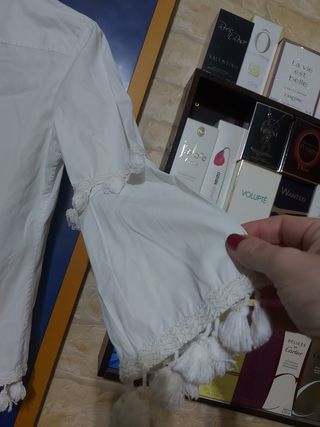 Blusa Uterqüe blanca - Talla M