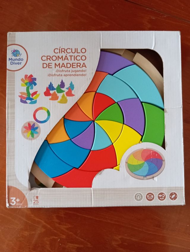 Círculo cromático madera