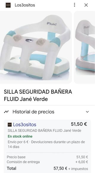 Bañera Bebé Jane Fluid