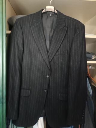 Americana Zara pinstripe negra M