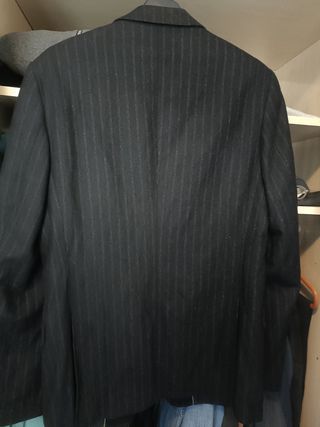 Americana Zara pinstripe negra M