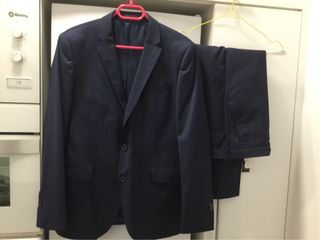 Traje Zara azul marino - Talla L