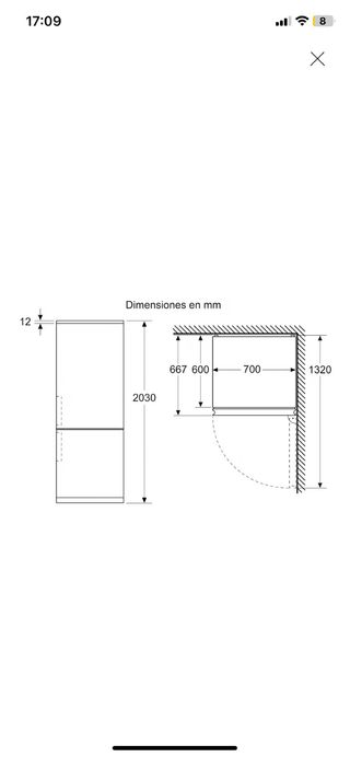 Frigorífico Combi Balay Serie Cristal - Blanco  