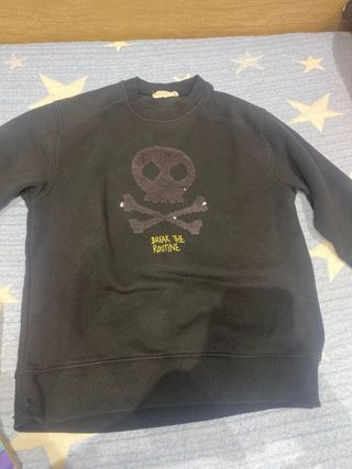 Sudadera calavera niño - Negra.Talla 10 años