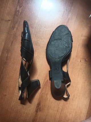 Sandalias tacón Clarks anchas talla 41