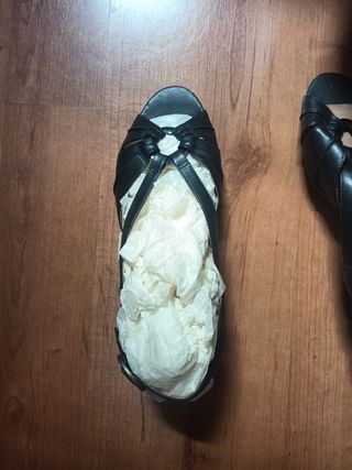 Sandalias tacón Clarks anchas talla 41