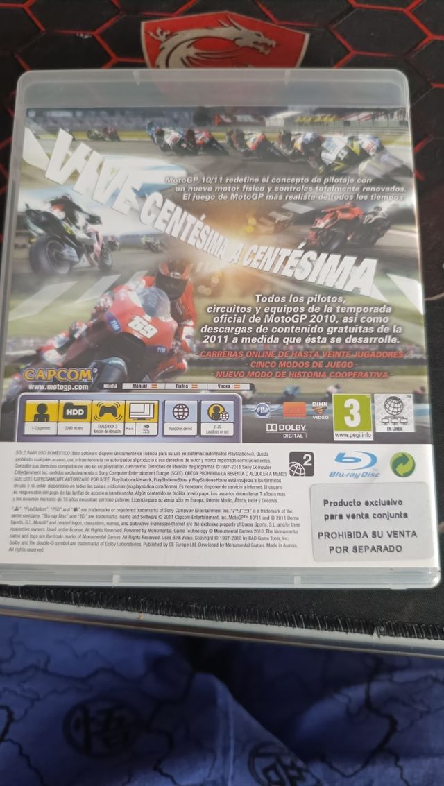 MotoGP 10/11 PS3 - Juego Capcom