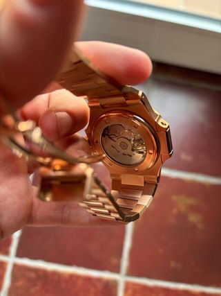 Seiko Mod Nautilus Oro Rosa