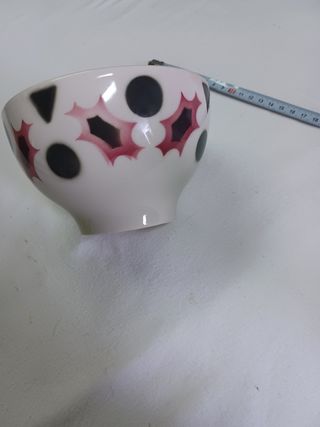 Almoçadeira Porcelana Preto e Branco