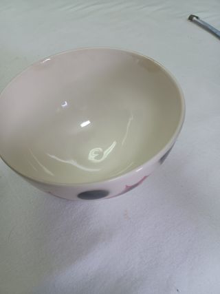 Almoçadeira Porcelana Preto e Branco