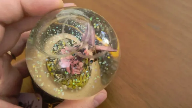 Palla di neve snow globe con fatina nuova 9cm