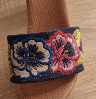 Zuecos madera mujer - Azul marino