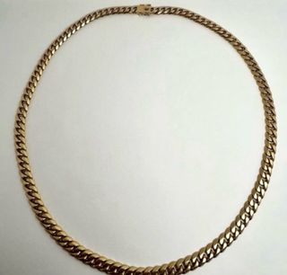 Cadena cubana maciza oro 18k - 61cm 128,58gr