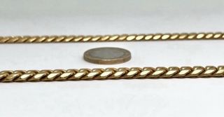 Cadena cubana maciza oro 18k - 61cm 128,58gr