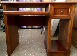 Mesa de despacho / escritorio madera-piel