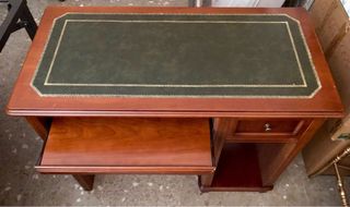 Mesa de despacho / escritorio madera-piel