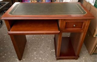Mesa de despacho / escritorio madera-piel