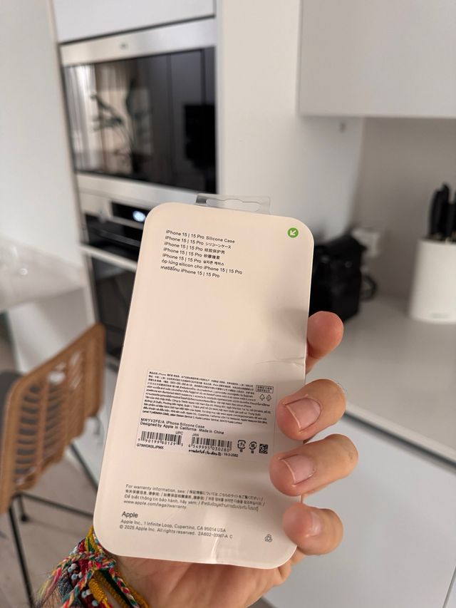 Funda silicona iPhone 15 Pro - Naranja