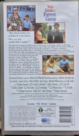 VHS Forrest Gump - Tom Hanks