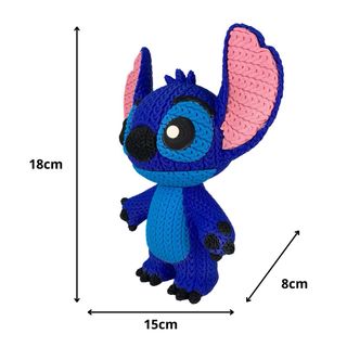 Figura stich grande estilo crochet impresa 3D